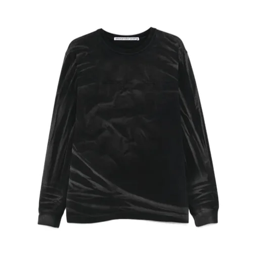 Crease Detailed Long-Sleeve T-Shirt