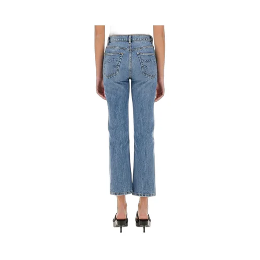 High-Waist Cropped Jeans