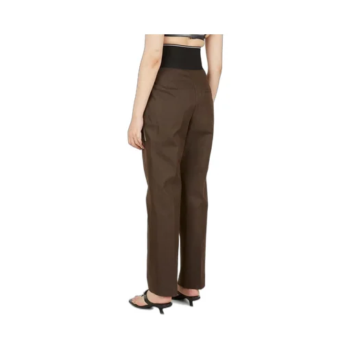 Logo Detailed Straight Leg Trousers