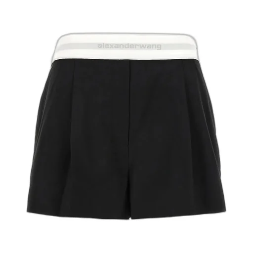 High-Waist Pleated Shorts