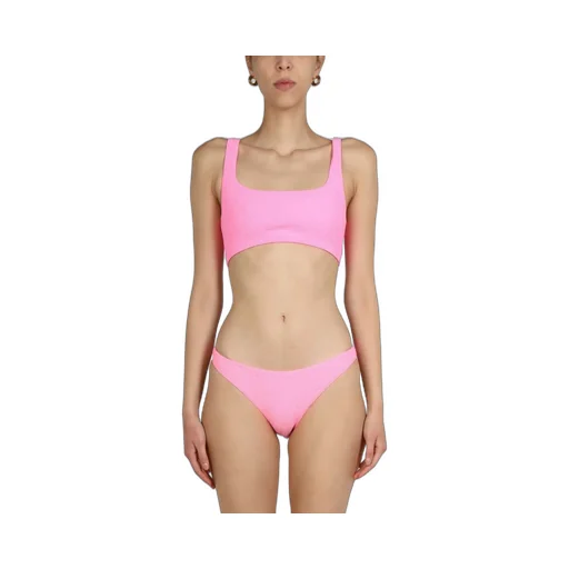 Textured Logo Jersey Bikini Bottom