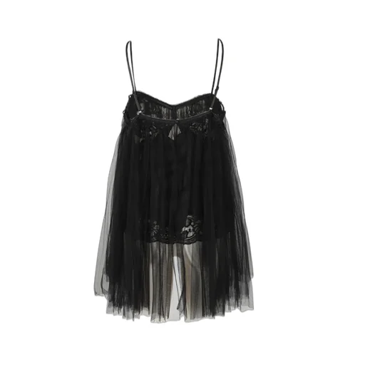 Sheer Layered Tunic Top