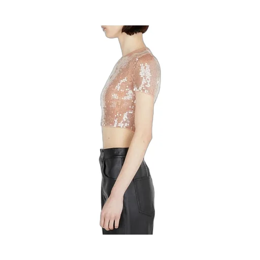 Sequin Embellished Crewneck T-Shirt