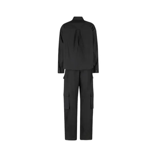 Button Up Cargo Jumpsuit