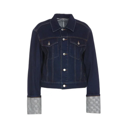 Collared Button-Up Denim Jacket