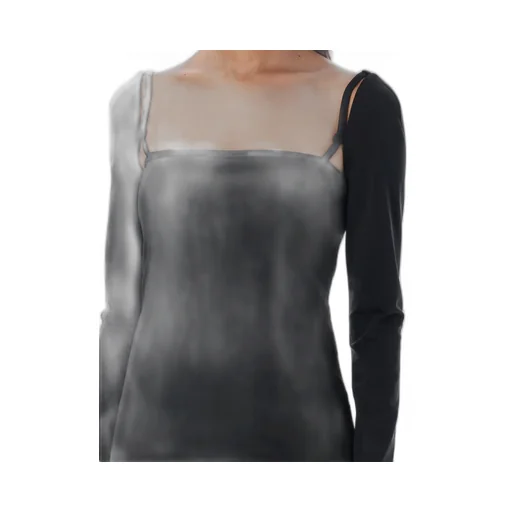 Open-Back Long-Sleeved Dress