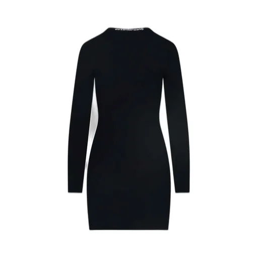 Logo Jacquard Scoop Neck Dress
