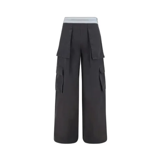 Wide-Leg Cargo Pants