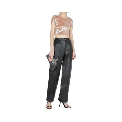 Sequin Embellished Crewneck T-Shirt