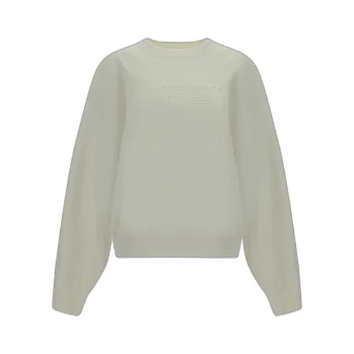 Logo Embossed Ribbed-Knit Jumper