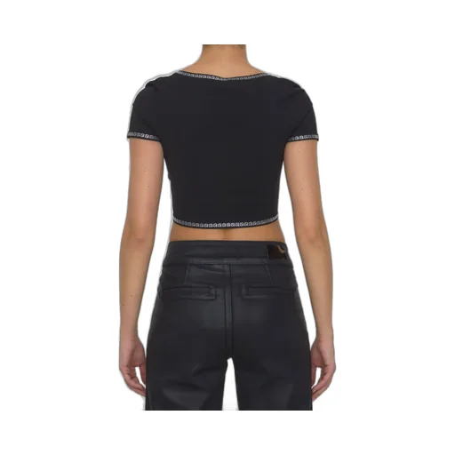 Logo-Detailed Crop Top