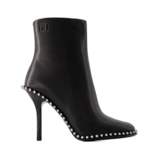 Stud Embellished Round Toe Boots