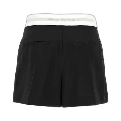 High-Waist Pleated Shorts