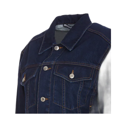 Collared Button-Up Denim Jacket