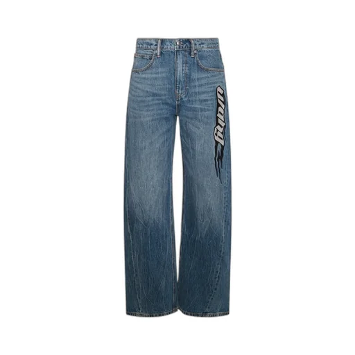 Blade Logo-Embroidered Balloon Jeans