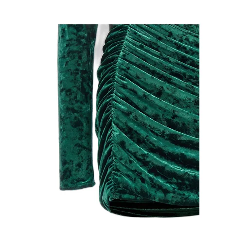 Draped Velvet Dress