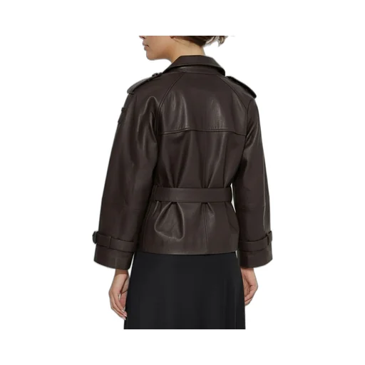 Reed Belted Leather Jacket