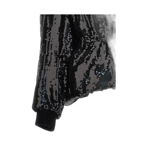 All-Over Sequin Embellished Bomber Jacket