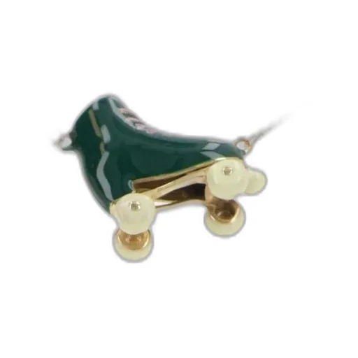 Rolo Chain Roller Pendant Necklace