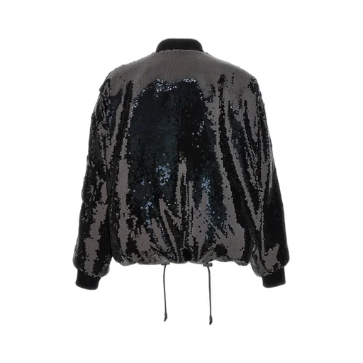All-Over Sequin Embellished Bomber Jacket