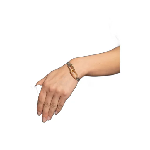 Chain-Link Brass Bracelet