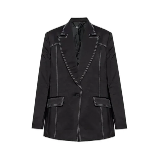 Luna Contrast-Stitch Blazer