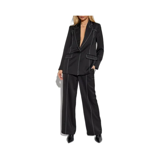 Luna Contrast-Stitch Blazer