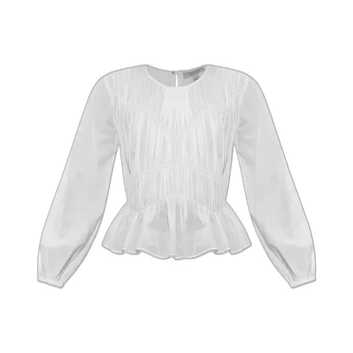 Melani Pleated Peplum Top