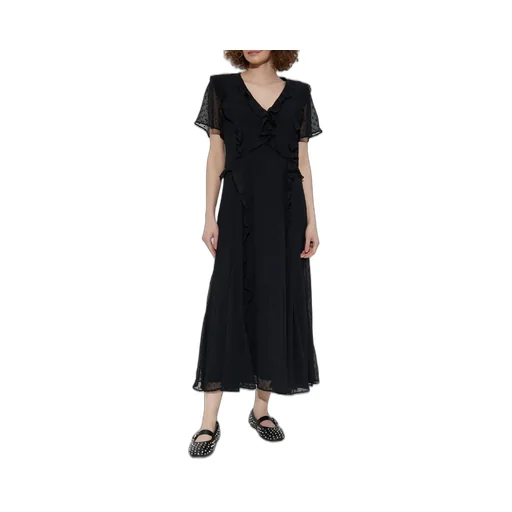 Mari Ruffled Midi Dress