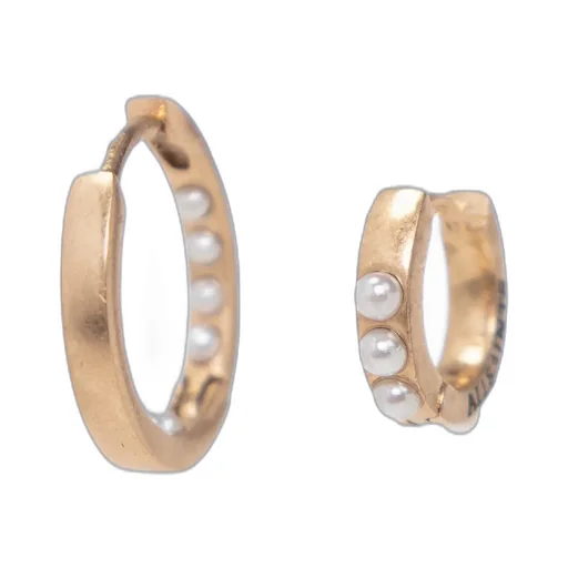 Logo Engraved Hoop Earrings