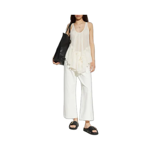 Asymmetric Ruffle Tank Top