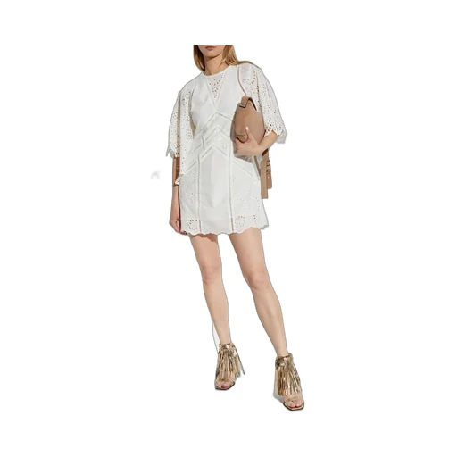 Eyelet Mini Dress