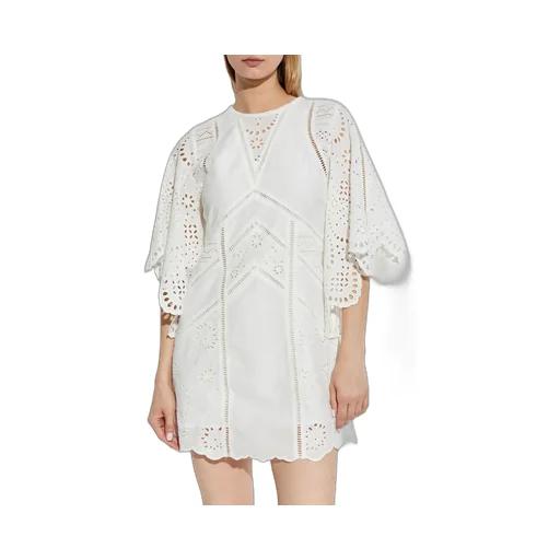 Eyelet Mini Dress