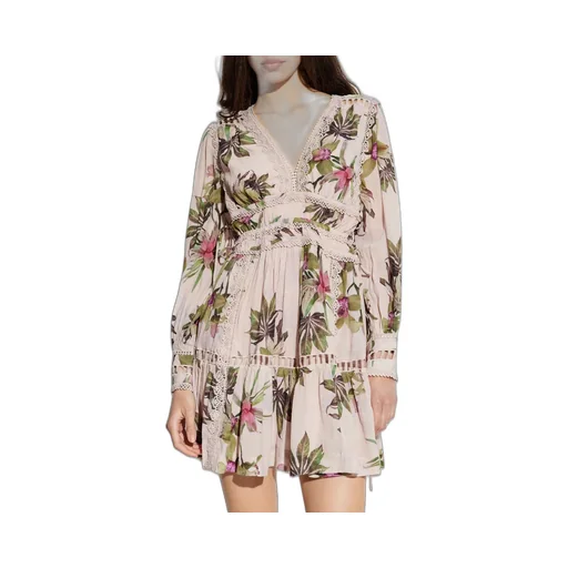 Xanthe Lace-Trimmed Mini Dress