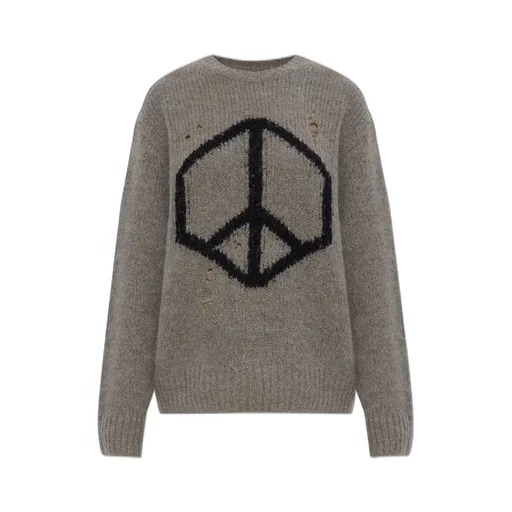 Message Distressed Knitwear