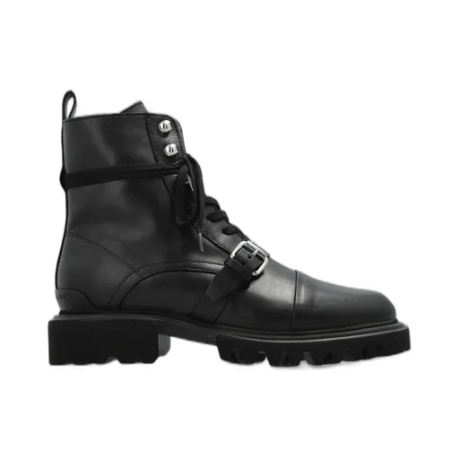 Tori Buckled Lace-Up Boots