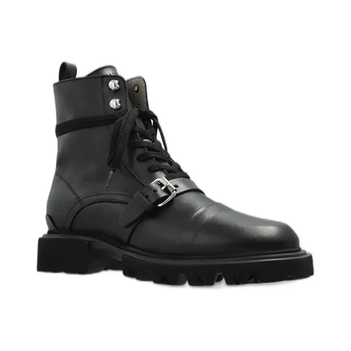 Tori Buckled Lace-Up Boots