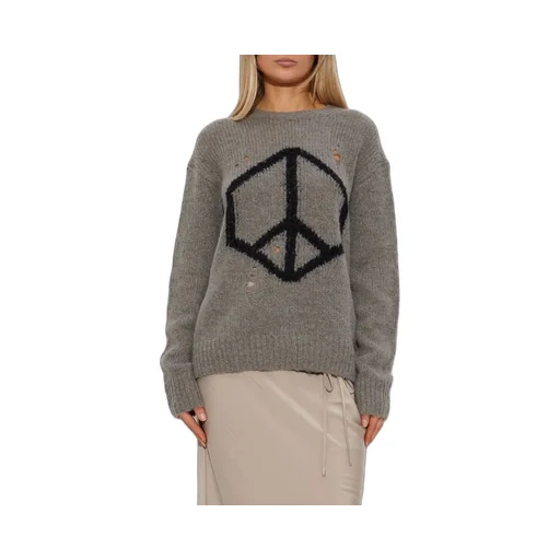Message Distressed Knitwear