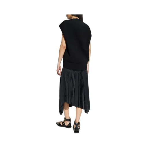 Pleated Midi Dress