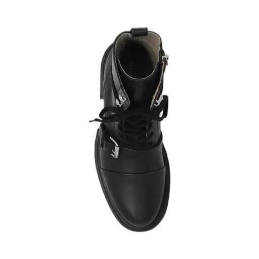 Tori Buckled Lace-Up Boots