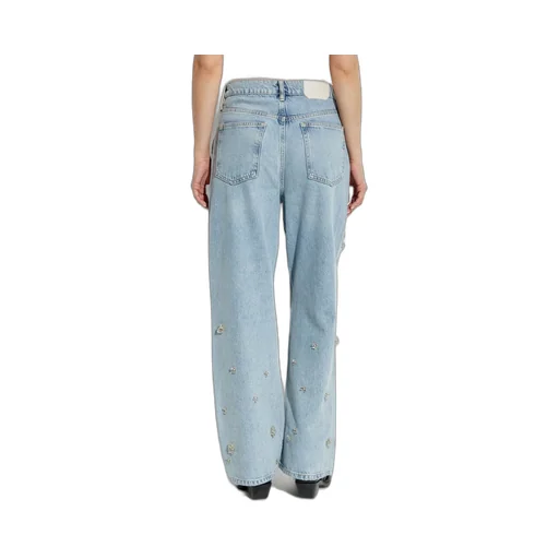 Embellished Straight Leg Jeans
