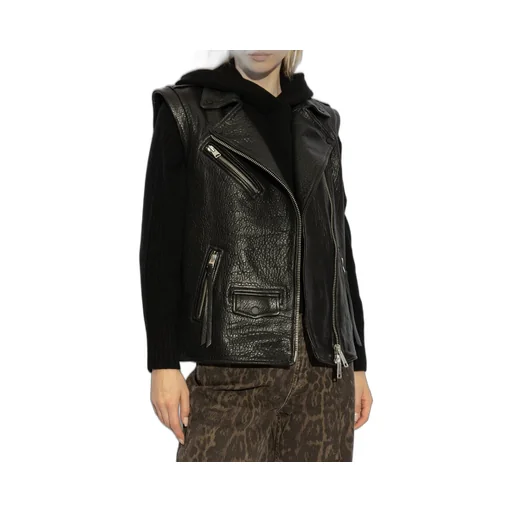 Biker Style Sleeveless Jacket