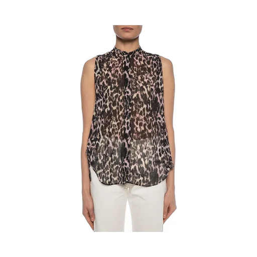 Sleeveless Printed Blouse