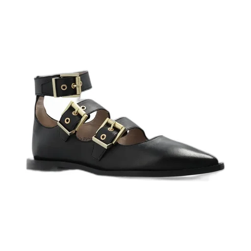 Buckle Detail Flat Shoes