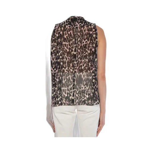 Sleeveless Printed Blouse
