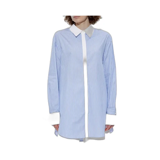 Striped Oversized Shirt Dress