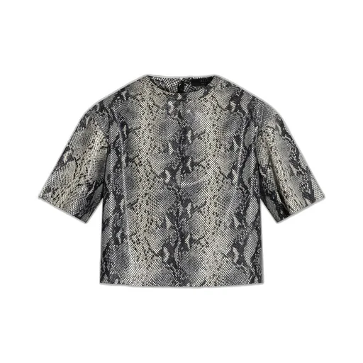 Modern Patterned Boxy Top