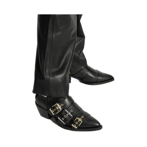 Triple Buckle Ankle Boots