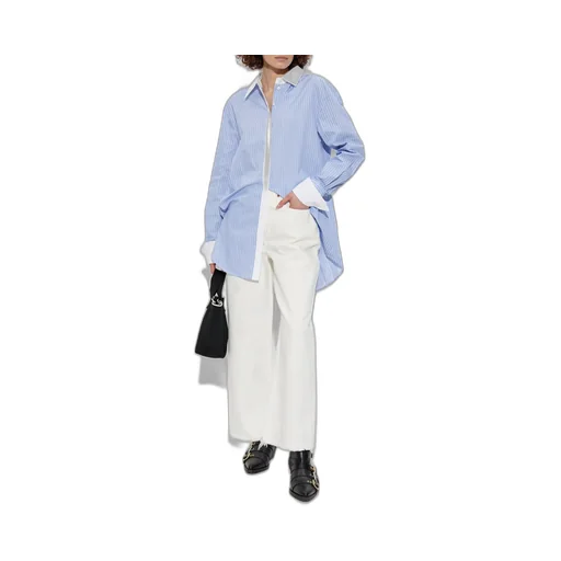 Striped Oversized Shirt Dress