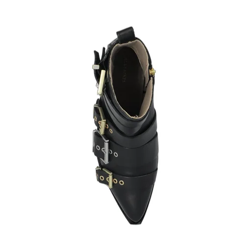 Triple Buckle Ankle Boots